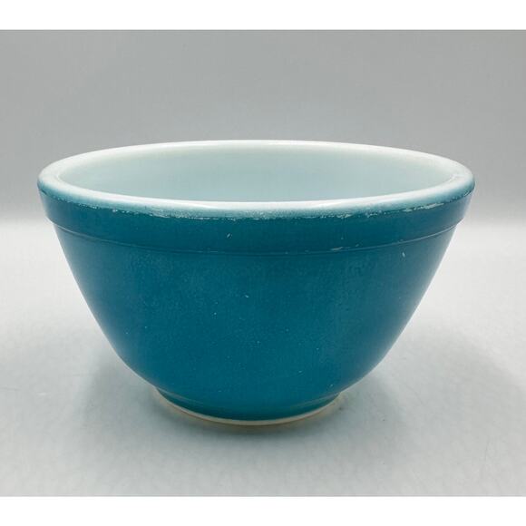Vintage Pyrex Primary Blue 401 Nesting Mixing Bowl 1.5 pt - Picture 1 of 7